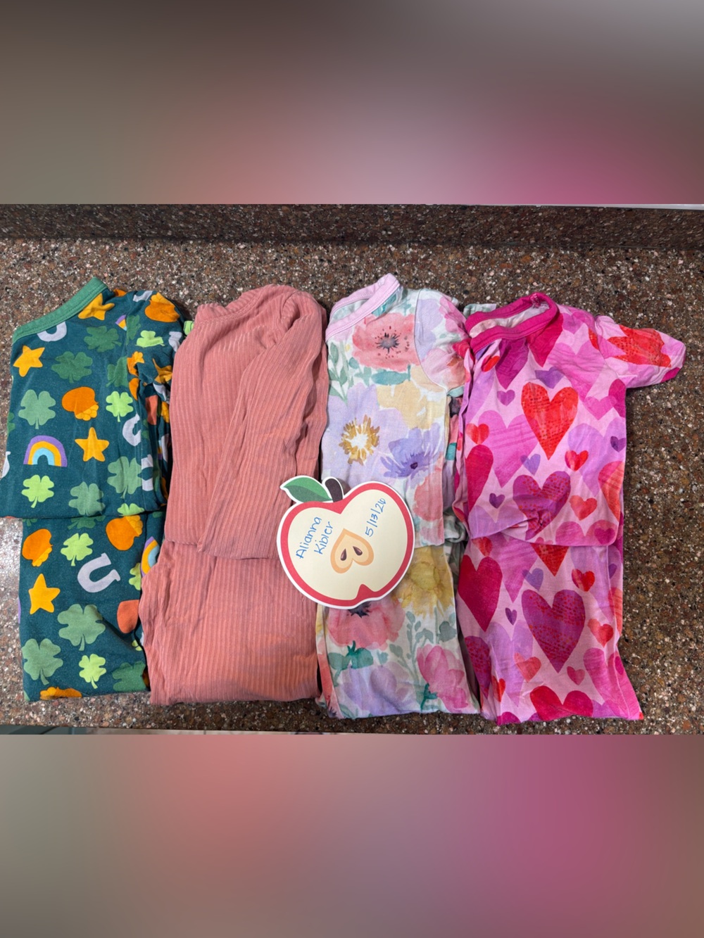 Little Sleepies 2T PLAY Pack - Hearts, Florals, Coral, Shamrocks